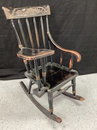 Painted Writing Desk Rocking Chair