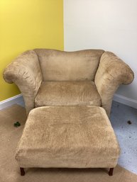 Large Lounge Chair With Ottoman