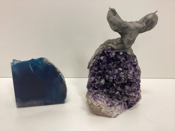 Pair Decorative Crystal Quartz