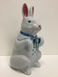 Painted Bunny Canister