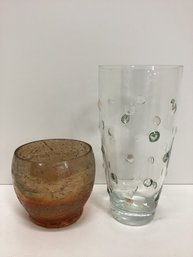 Pair Decorative Glassware