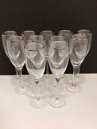 Set Of 11 Lenox Wine Glasses
