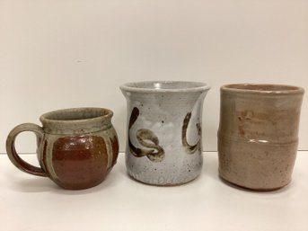 Set Of 3 Miscellaneous Pottery