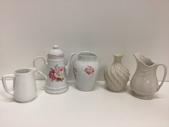 Set Of 5 Miscellaneous Porcelain Decor