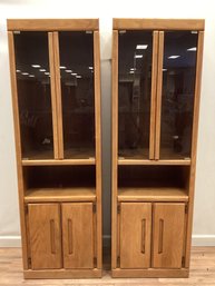 Pair Pier 1 Legends Display Cabinets