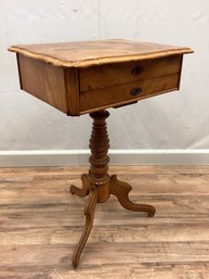 19thC Two Drawer Work Table