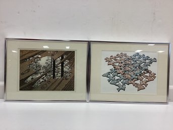 Pair Framed M.C. Escher Prints