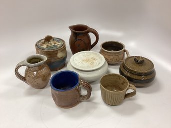 8 Pieces Handmade Artisan Pottery