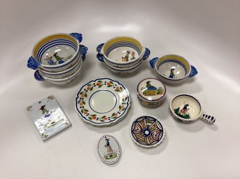 Henriot Quimper French Pottery Lot