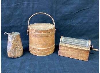 3 Wooden Primitive  Items