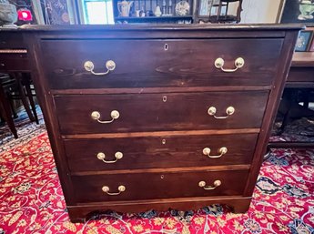 COUNTRY PINE 4 DRAWER CHEST 1860s-1870s