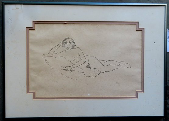 Edith Bry, American 1898-1992. Limited Edition Lithograph Of A Naked African American Lady