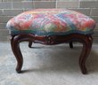 Three 19th Century Foot Stools, 2 French, All In Very Good Condition With Newer Upholstery. The Largest Measur