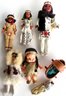 Grouping Of Indian Dolls, Mid To Late 20th Century Including 2 Skookum, A Beaded Effigy Lizard, A Miniature Bi