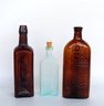 Three Medicinal/bitter Bottles, All In Very Good Condition With No Damage, 19th Century, Including: Warner's S