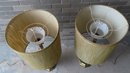 A Pair Of  Mid Century Signed 'Rembrandt Lamps' With Original Interior Glass Shades