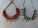 A Pair Of Indigenous Peoples Necklaces