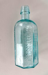 'Schenck's Pulmonic Syrup', Octagon Shape, 2 Mold Construction, Light Aqua Color, Applied Tapered Mouth, Very