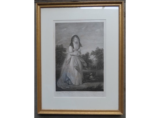 Large Early Engraving Titled 'Her Most Gracious Majesty Queen Charlotte' Published In 1804