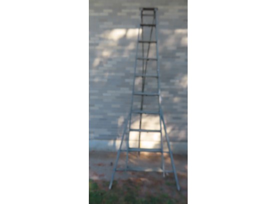 Large Vintage Farm Ladder, Tapers From Top To Bottom, Late 19th To Early 20th Century