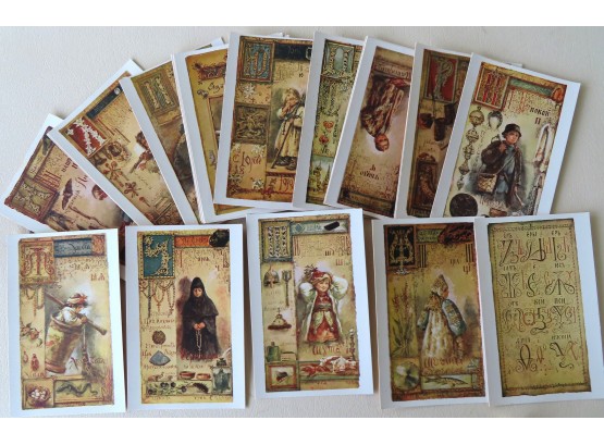 Grouping Of 29 Unused Russian Alphabet Postcards