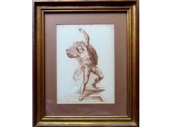 Bartolozzi Engraving Titled 'Figure Of The Risen Christ'