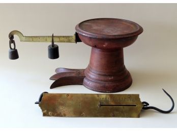 Two Country Store Scales, 19th Century