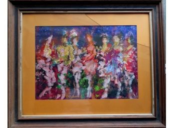 Anthony Thomas Triano (New Jersey 1928 - 1997). Mixed Media Of 7 Modernistic Ladies