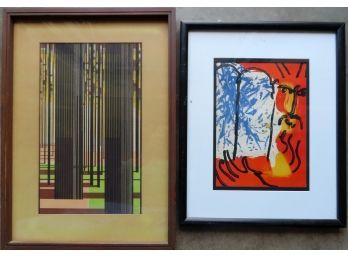 Two Modernistic Lithographs