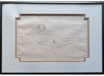 Print Of Reclining African American Lady, Signed 'Bry' In Limited Edition 4/6.