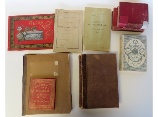Grouping Of 9 Vintage NY State Related Books Including: 'The Legislative Manual Of The State Of New York For 1