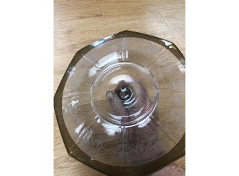 Glass Octogon Serving Platter