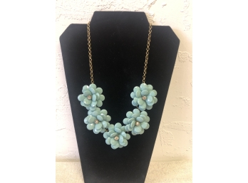 Great Light Blue Flowering Necklace !!