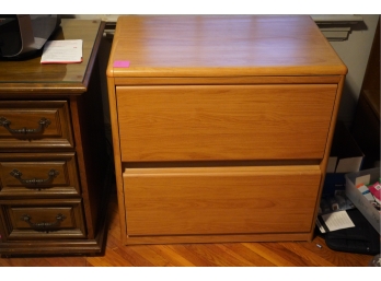TWO DRAWERS WOOD FILE CABINET