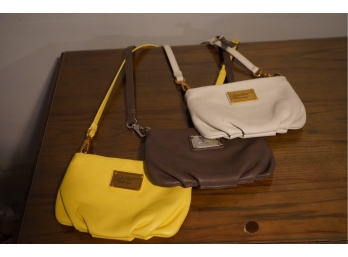 LOT OF 3 PURSES MARC JACOB LEATHER BAGS