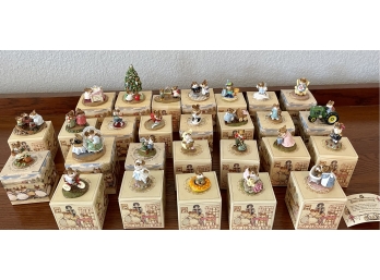 Small Collection Of Wee Forest Folk By The Peterson Family Ornaments In Original Boxes