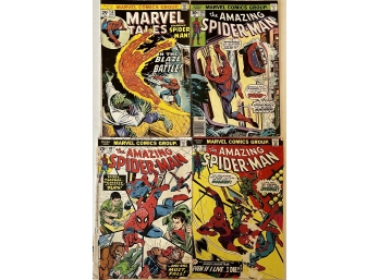 (4) 1970's Marvel Comics Group Amazing Spider-man & Marvel Tales Starring Spider-man! (as Is)