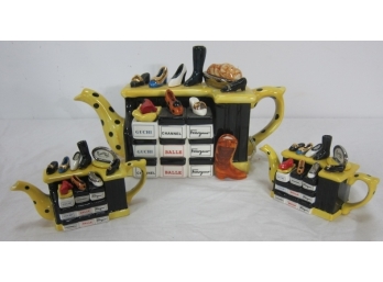 Group Of 3 Collectible Tea Pots
