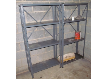 Two Lightweight Metal Shelf Units