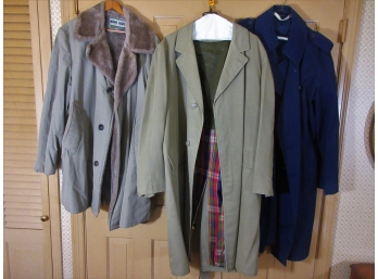 Group Of 3 Vintage Overcoats