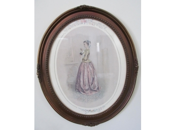 Vintage Oval Frame Print