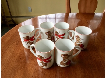 Six Otagiri Cocoa Mugs