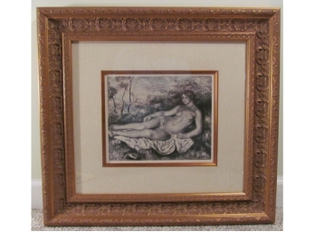 Renoir  'Femme Etebdue' - See Certificate Of Authenticity For Details