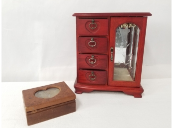 Wooden Jewelry And Trinket Box