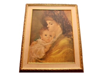 Armando Gentilini (1909-1981) 'Mother Love' Framed Painting