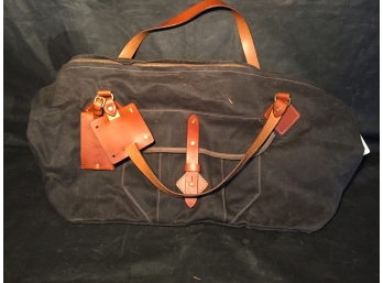 Tanner Goods Oiled Canvas And Leather Strap Tote