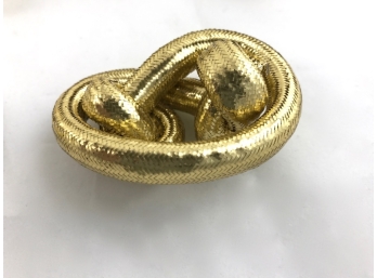 Set Of 34 Gold Braided Napkin Rings