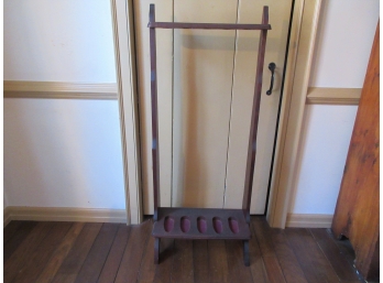 Antique Arts And Crafts Style Standing Gun Rack