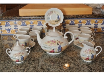 Porcelain Tea Set By SPAL - 25 Pieces