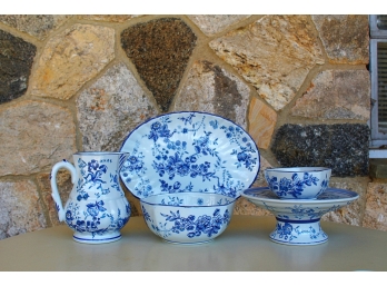 Five Pieces Of Century China Blue & White China